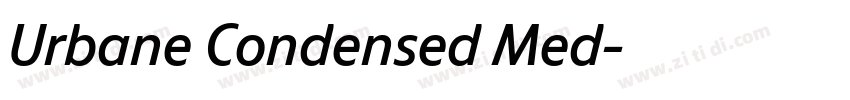 Urbane Condensed Med字体转换